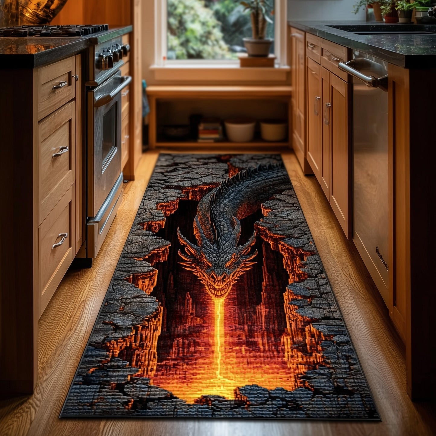 Lava Dragon Runner Rug GFTOTL4940