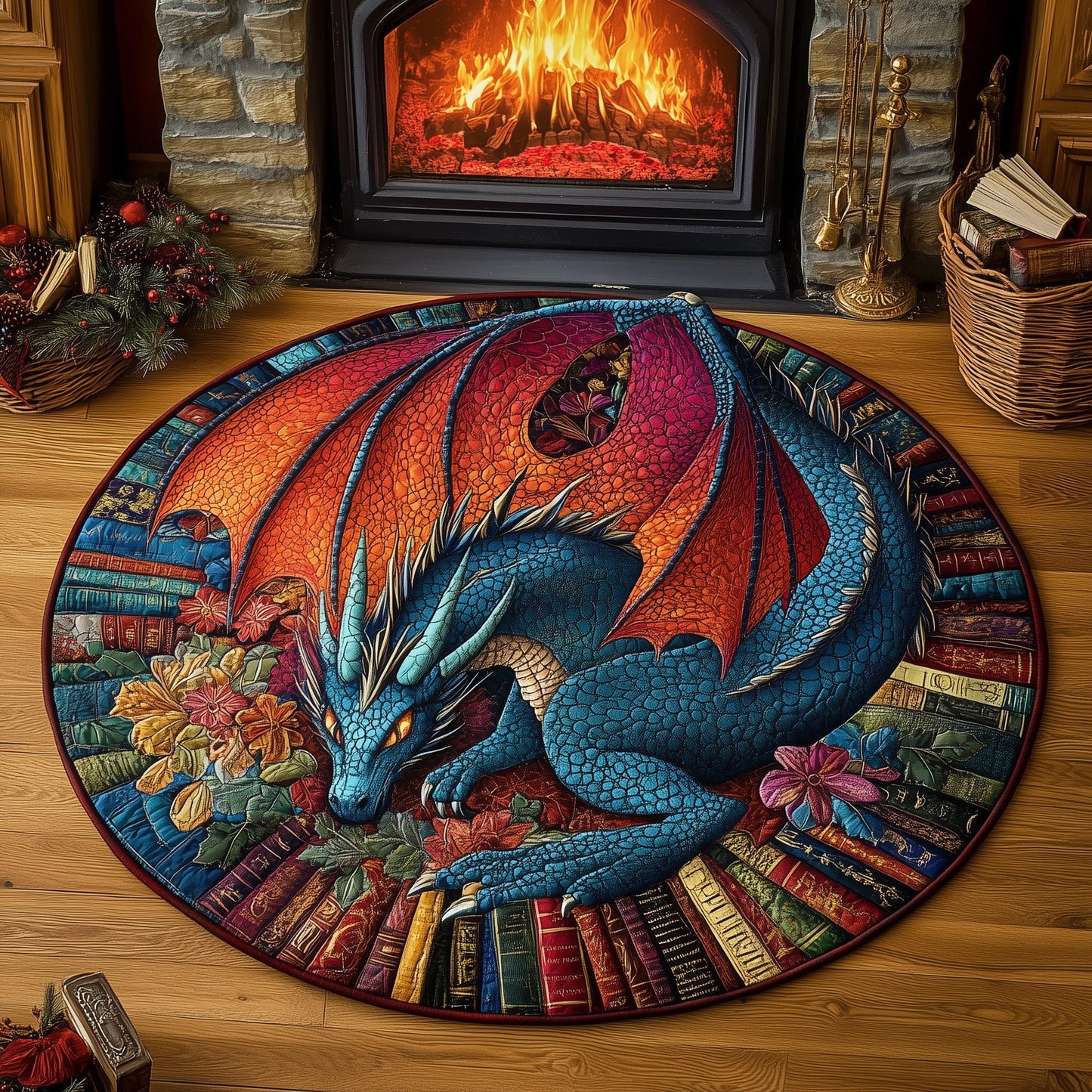 Dragon Quilted Round Mat GFTOTL4964