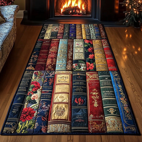 Antique Books Runner Rug GFTOTL4973