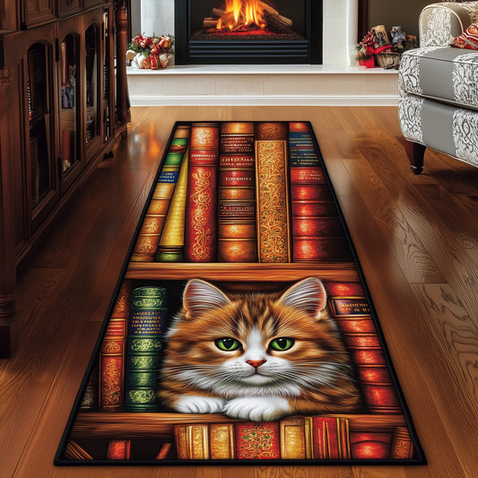 Antique Bookshelf Runner Rug GFTOTL4975