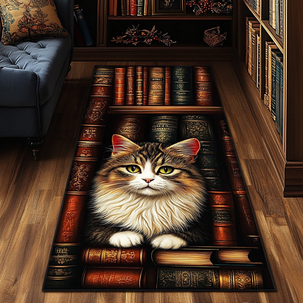 Antique Bookshelf Runner Rug GFTOTL4982