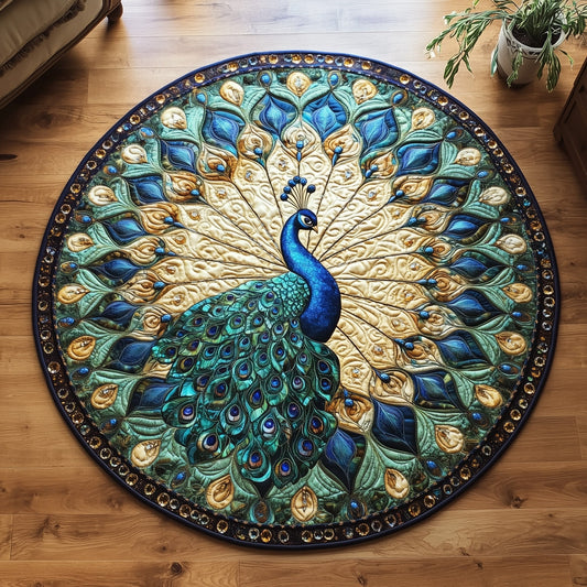 Peacock Quilted Round Mat GFTOTL5030