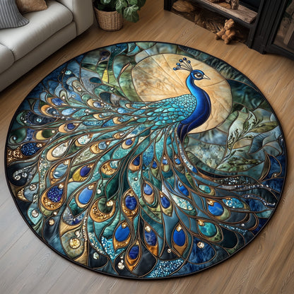 Peacock Quilted Round Mat GFTOTL5031