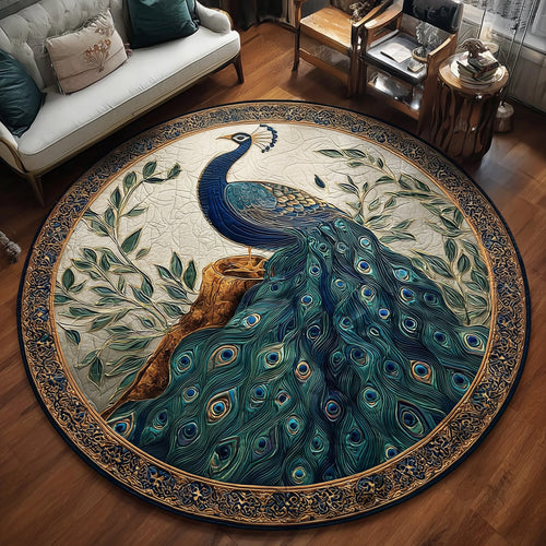 Peacock Quilted Round Mat GFTOTL5032