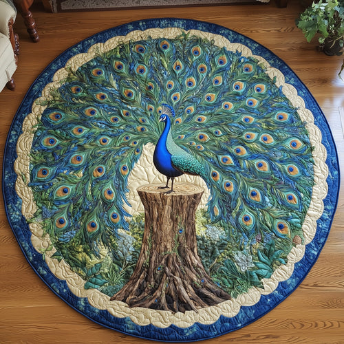 Peacock Quilted Round Mat GFTOTL5033