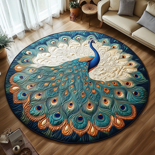 Peacock Quilted Round Mat GFTOTL5034