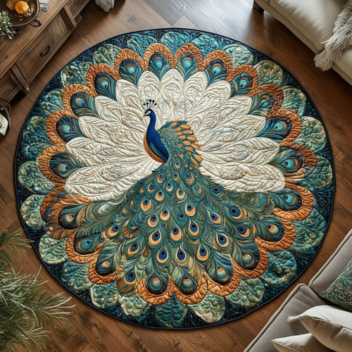 Elegant Feather Quilted Round Mat GFTOTL5038