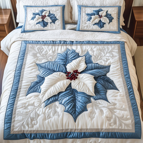 Winter Poinsettia Duvet Cover Set GFTOTL5054