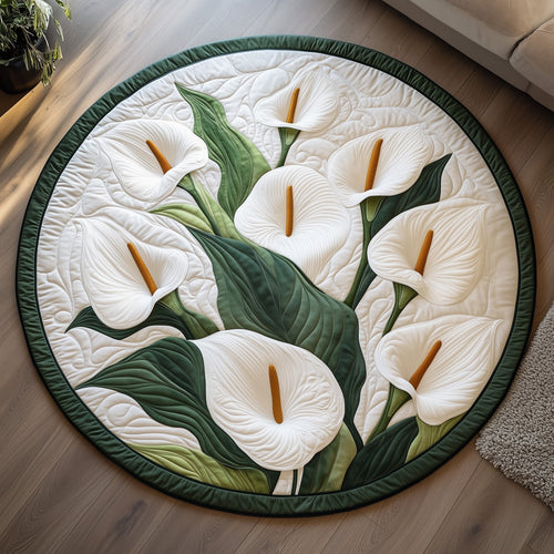 Elegant Blooms Quilted Round Mat GFTOTL5060