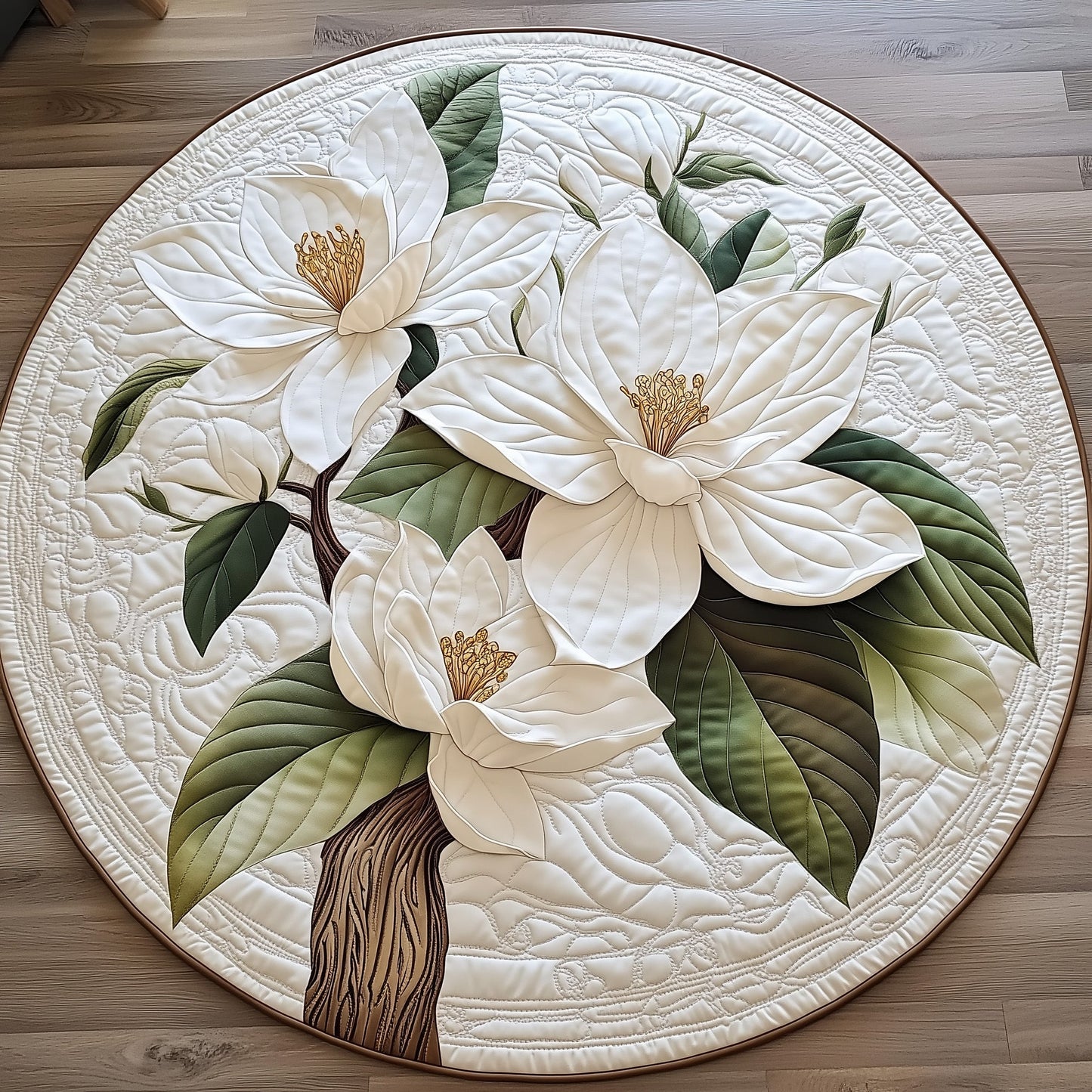 Elegant Blooms Quilted Round Mat GFTOTL5061