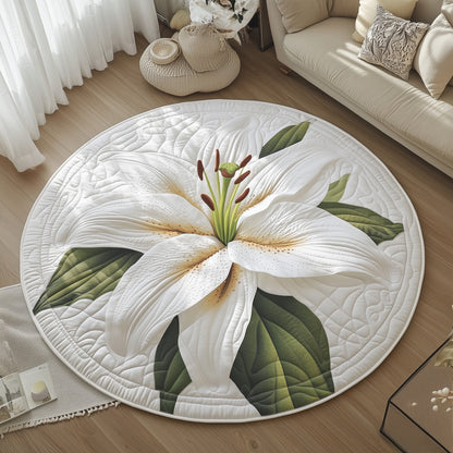 Elegant Blooms Quilted Round Mat GFTOTL5063