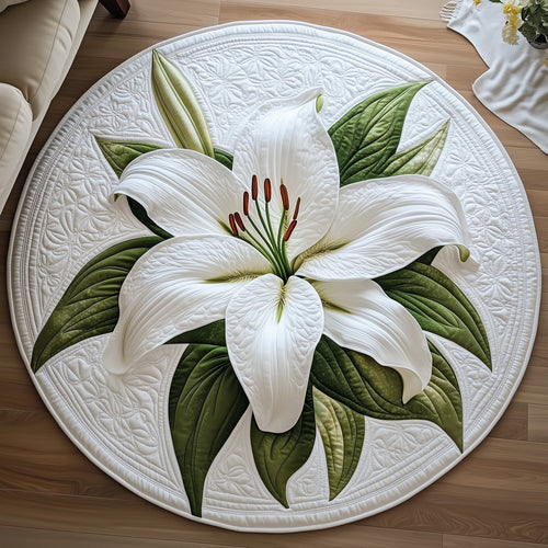Elegant Blooms Quilted Round Mat GFTOTL5066