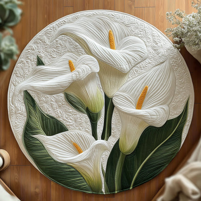 Elegant Blooms Quilted Round Mat GFTOTL5068