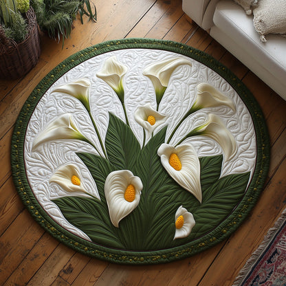 Elegant Blooms Quilted Round Mat GFTOTL5069