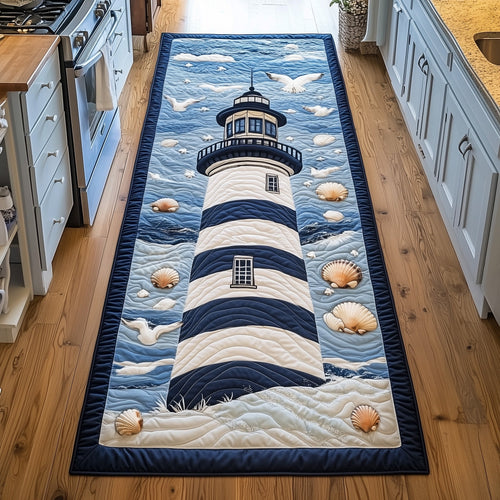 Stormy Waves Lighthouse Runner Rug GFTOTL5075