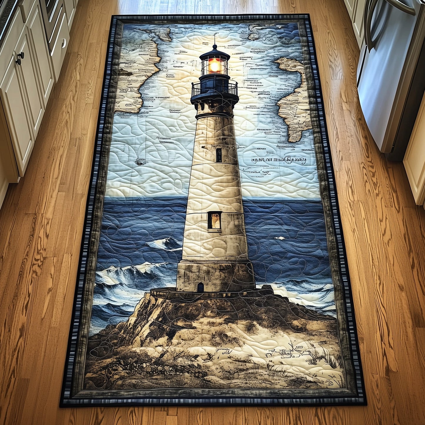 Nautical Lighthouse Runner Rug GFTOTL5078
