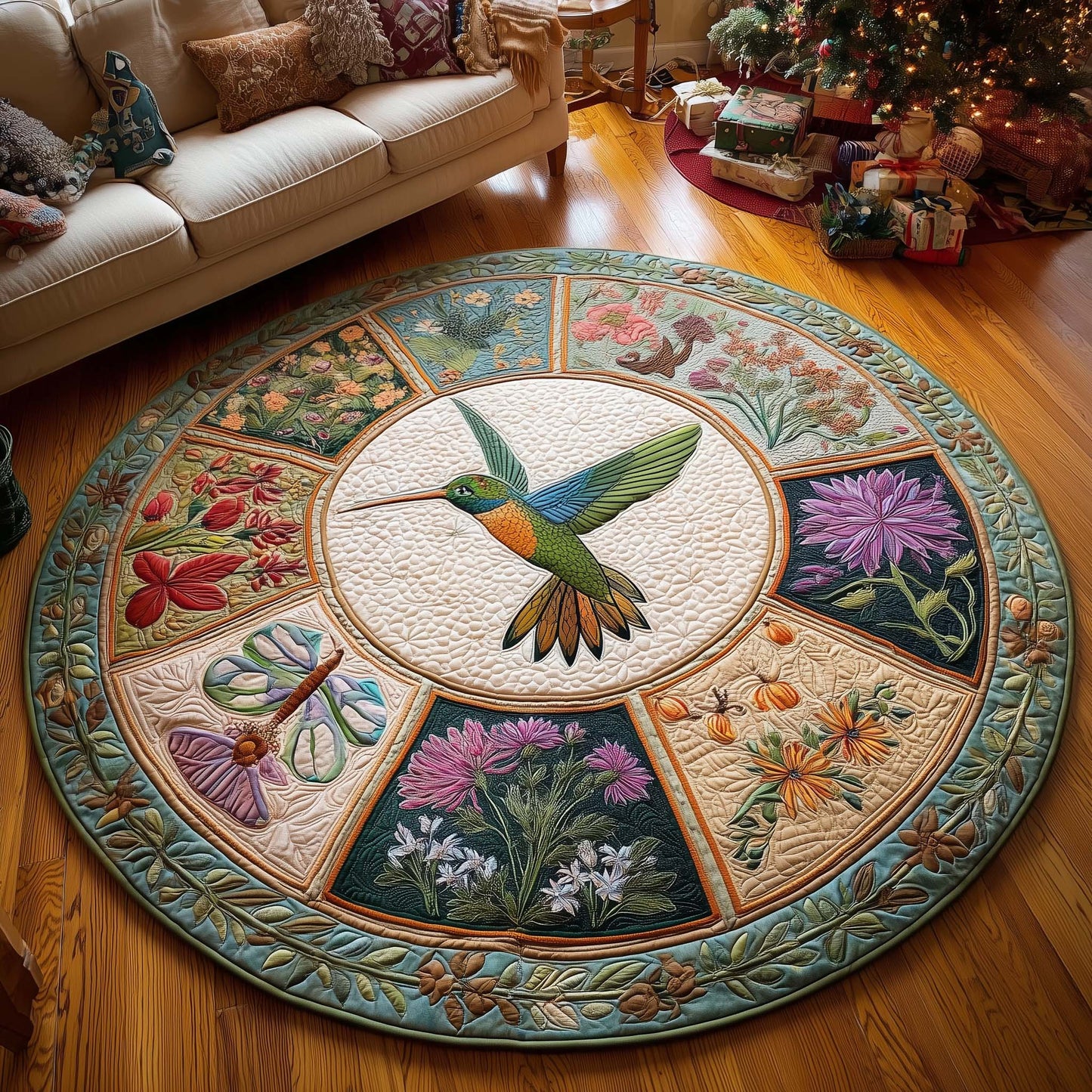 Hummingbird Blossom Round Mat GFTOTL5088