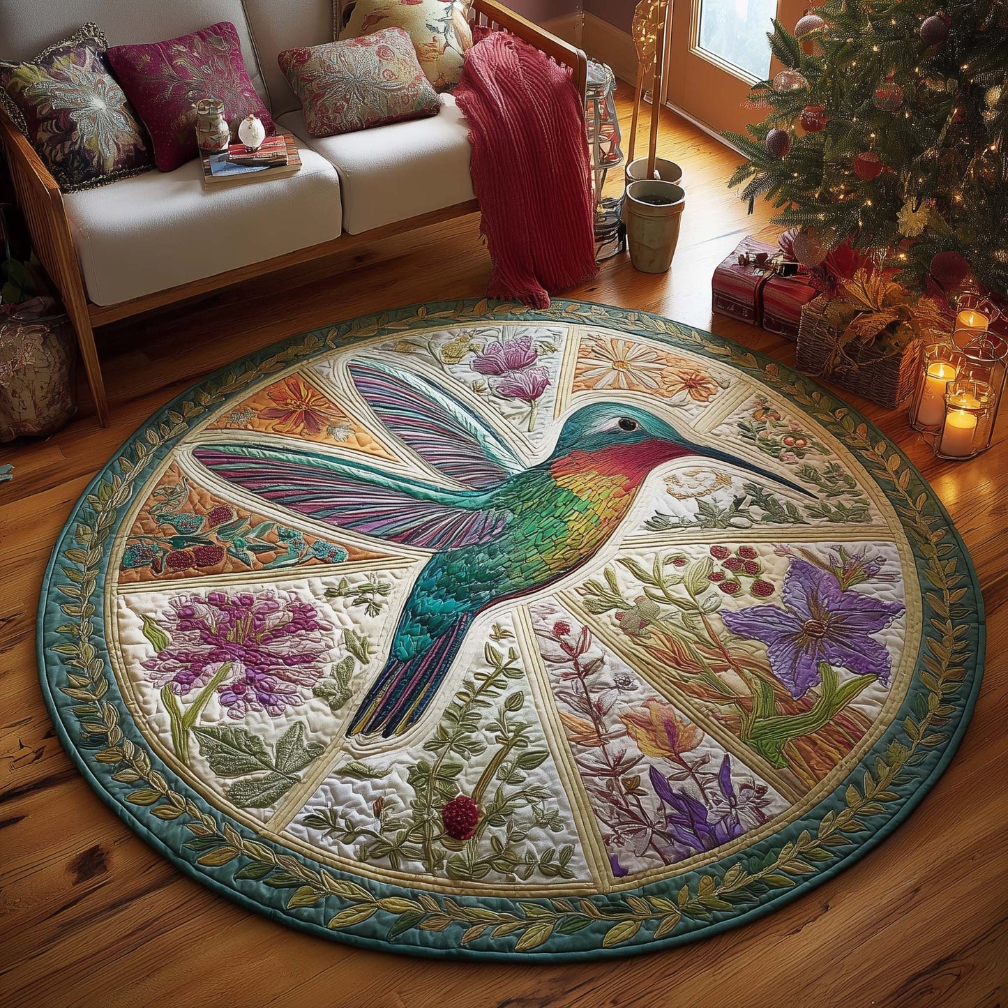 Hummingbird Blossom Round Mat GFTOTL5090