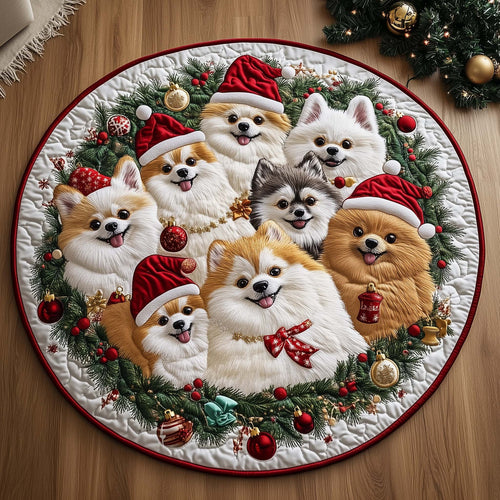 Jolly Pomeranian Round Mat GFTOTL5091