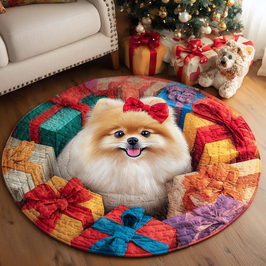 Jolly Pomeranian Round Mat GFTOTL5094