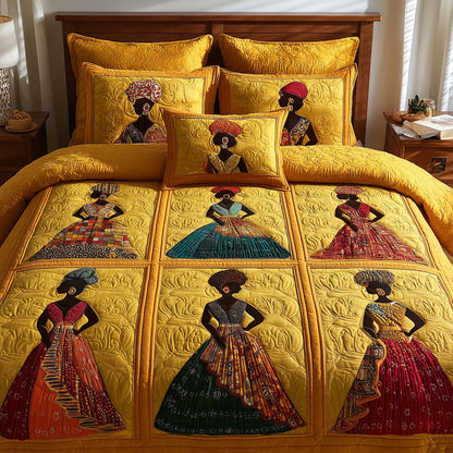 Magnificent Melanin 3-Piece Quilted Bedding Set GFTOTL5110