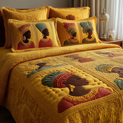Magnificent Melanin 3-Piece Quilted Bedding Set GFTOTL5112
