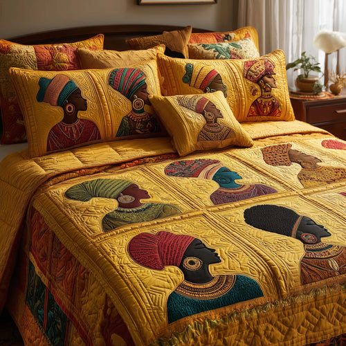 Magnificent Melanin 3-Piece Quilted Bedding Set GFTOTL5113