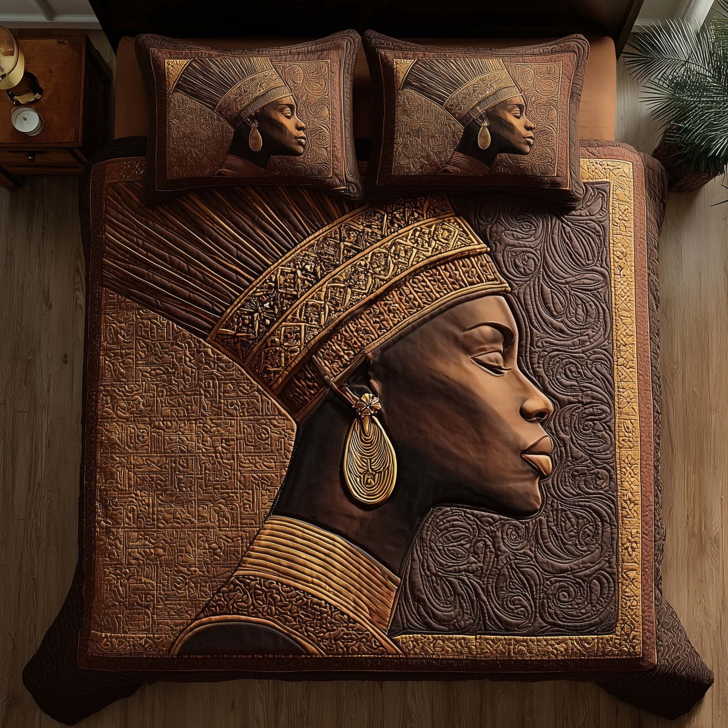 Magnificent Melanin 3-Piece Quilted Bedding Set GFTOTL5116