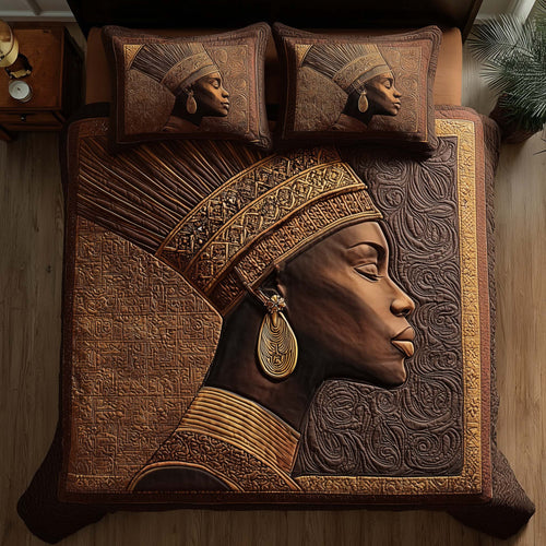 Magnificent Melanin 3-Piece Quilted Bedding Set GFTOTL5116