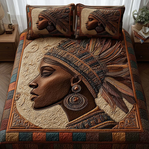 Magnificent Melanin 3-Piece Quilted Bedding Set GFTOTL5117