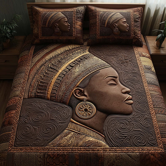 Magnificent Melanin 3-Piece Quilted Bedding Set GFTOTL5119