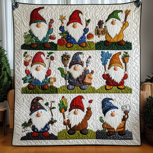 Gnomes Quilted Blanket GFTOTL511