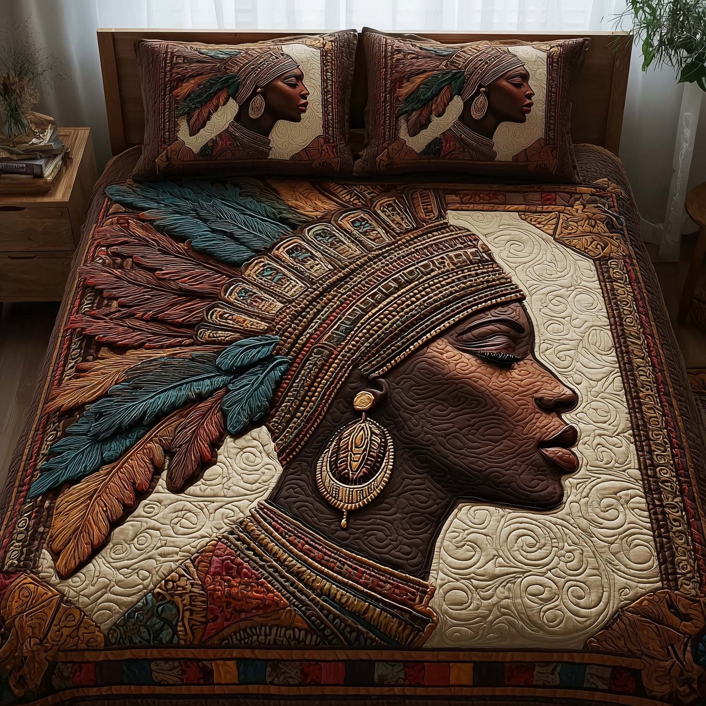 Magnificent Melanin 3-Piece Quilted Bedding Set GFTOTL5120