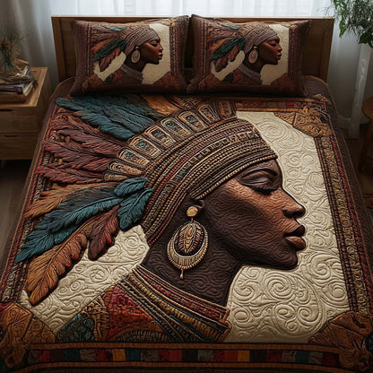Magnificent Melanin 3-Piece Quilted Bedding Set GFTOTL5120