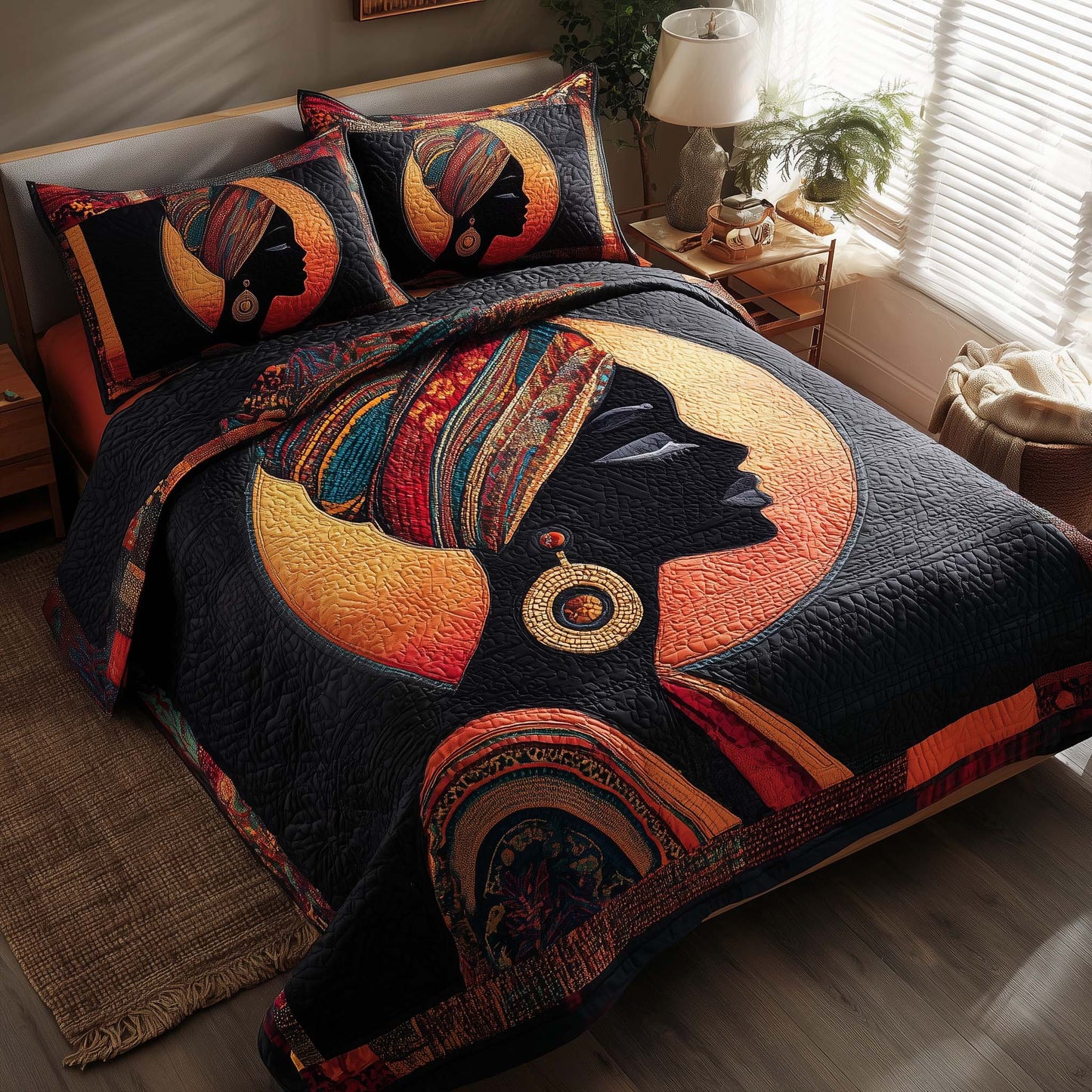 Magnificent Melanin 3-Piece Quilted Bedding Set GFTOTL5122