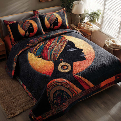 Magnificent Melanin 3-Piece Quilted Bedding Set GFTOTL5122