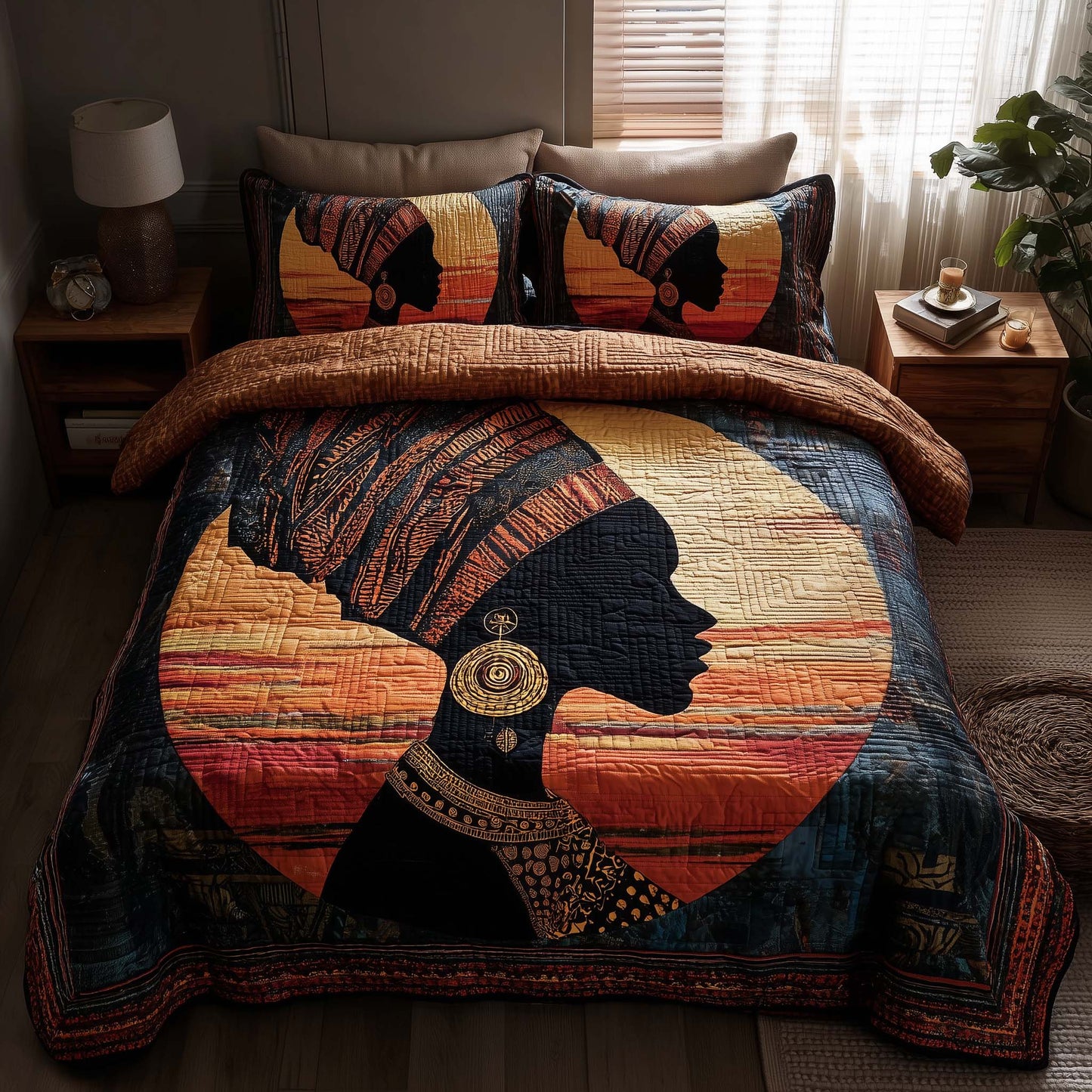 Magnificent Melanin 3-Piece Quilted Bedding Set GFTOTL5123