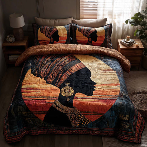 Magnificent Melanin 3-Piece Quilted Bedding Set GFTOTL5123