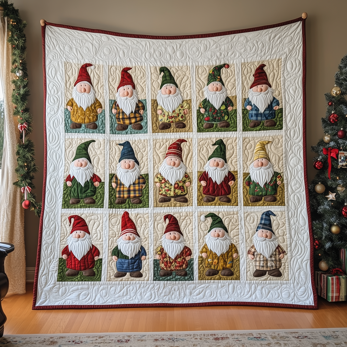 Gnomes Quilted Blanket GFTOTL513