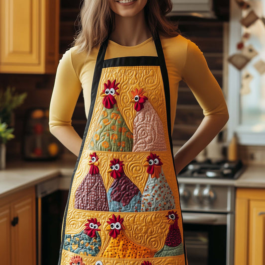Funky Chicken Quilted Apron GFTOTL5193