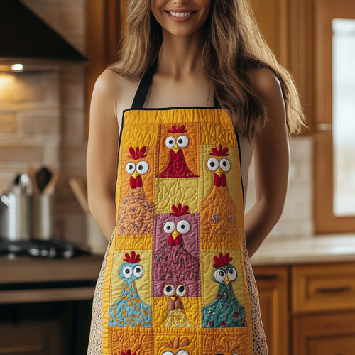 Funky Chicken Quilted Apron GFTOTL5196