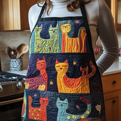 Playful Cat Quilted Apron GFTOTL5203