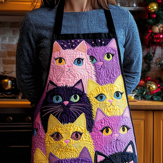 Playful Cat Quilted Apron GFTOTL5207