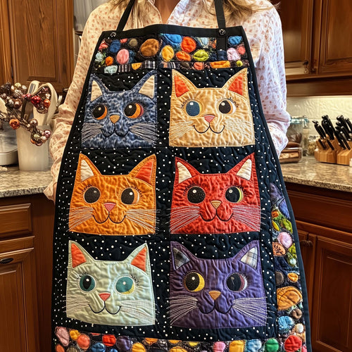 Playful Cat Quilted Apron GFTOTL5209