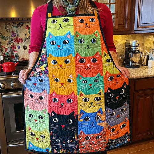 Playful Cat Quilted Apron GFTOTL5210