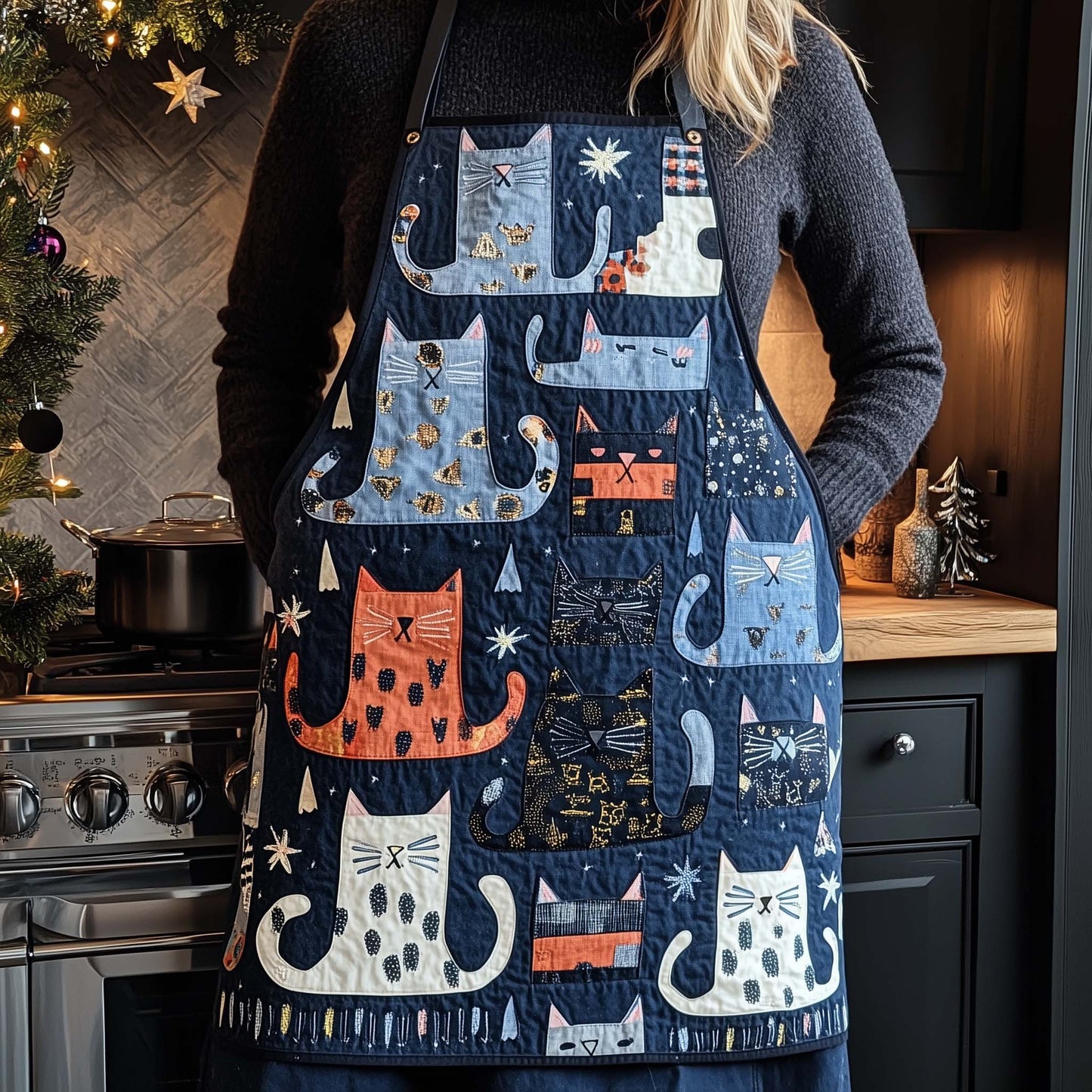 Whimsical Furry Quilted Apron GFTOTL5215