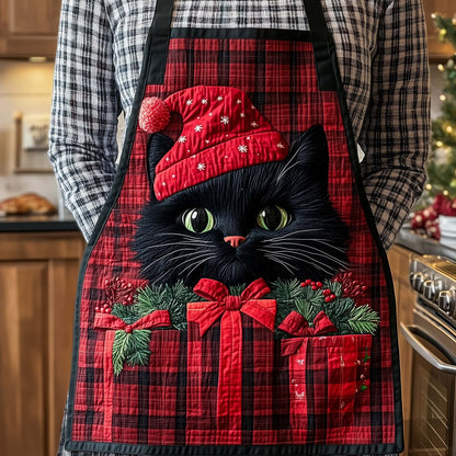 Festive Cat Quilted Apron GFTOTL5218