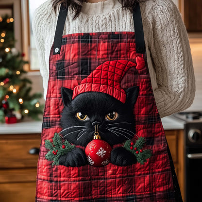 Festive Cat Quilted Apron GFTOTL5219
