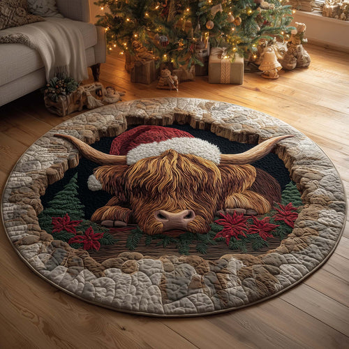 Festive Farmstead Quilted Round Mat GFTOTL5232