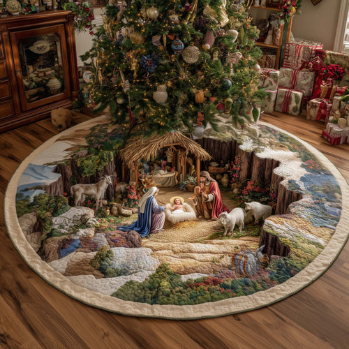 Nativity Scene Quilted Tree Skirt GFTOTL5253